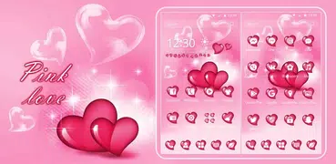 Розовый Любовь Bubble Сердце
