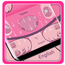 Thème de clavier rose monstre APK