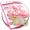 Pink Cute Mushroom Theme