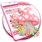 Pink Cute Mushroom ikon