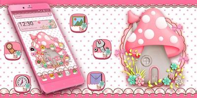 Pink Cute Mushroom स्क्रीनशॉट 3