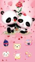 Pink Panda Amor captura de pantalla 1