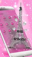 Love Paris Eiffel Theme Affiche