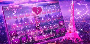 Pink Paris Keyboard Theme