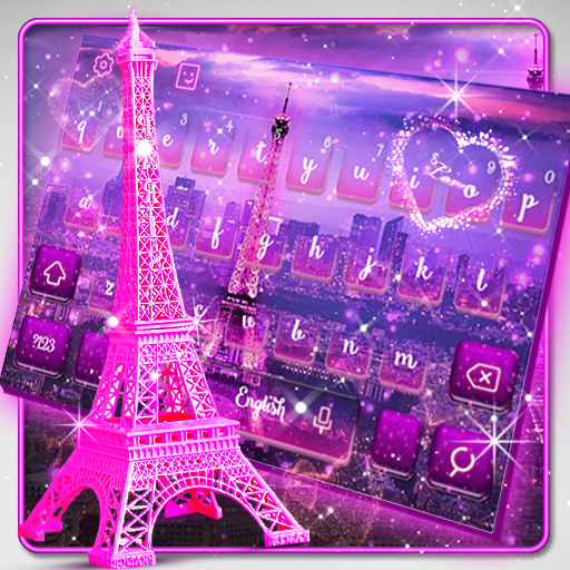 Pink Paris Keyboard Theme