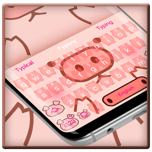 Tema Pink Piggy Keyboard