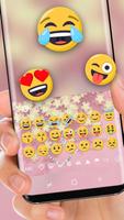 Pink Golden Heart Luxury Keyboard Theme screenshot 1