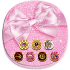Pink Shining Cute Bow Theme icône