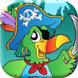 Pirate Parrot. Treasure hunt