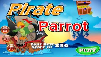 Pirate Parrot. Treasure hunt Affiche