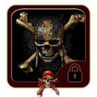 Pirates black skull theme icône