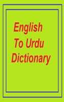 Poster English to Urdu Dictionary