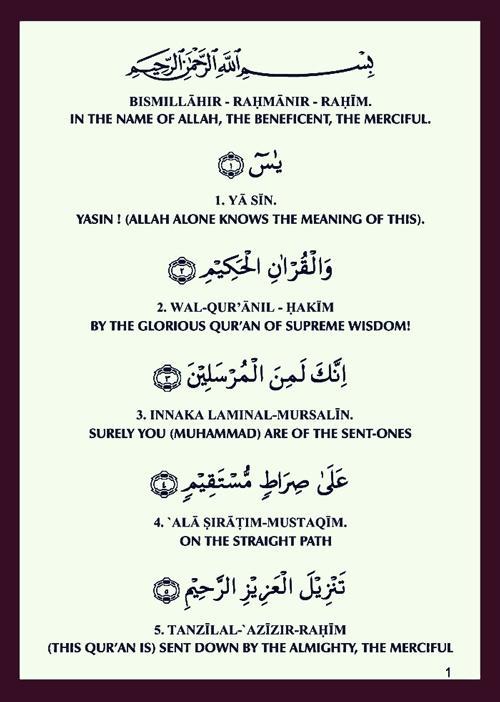 Surah Yasin Meaning Summary Surah Yasin Meaning Summary