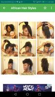 African Women Hair Style Step by Step ภาพหน้าจอ 2