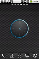 Grey&Blue elegant Clock Widget capture d'écran 1