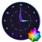 Stylish Glowing Clock Widget آئیکن