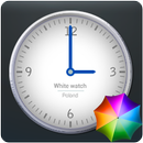 White Clock Widget APK
