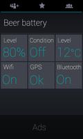 Round Blue Clock Widget capture d'écran 1