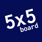 5x5 board – connect blocks, create patterns icône