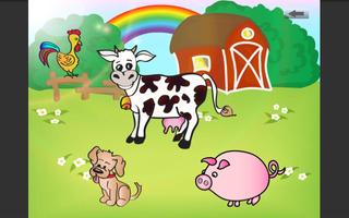 Tap animals for kids plakat