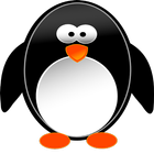 Skaczący pingwin ikona