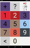 Maths color game Affiche