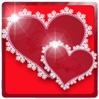 Valentine Heart Live Wallpaper icône