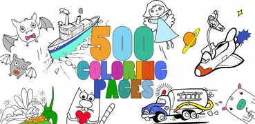 500 Coloring Pages (Trial)