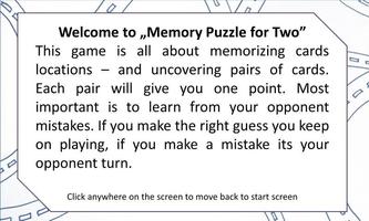 برنامه‌نما Memory Puzzle, Two Player Game عکس از صفحه