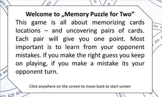 Memory Puzzle, Two Player Game captura de pantalla 2