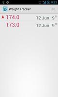 Weight Tracker captura de pantalla 1