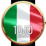 Animated Italy Flag Watch Face