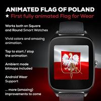 Animated Polish Flag Watchface تصوير الشاشة 2