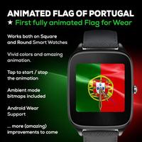 Portugal Flag Anim WatchFace screenshot 2