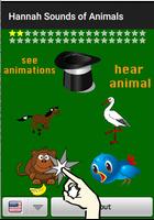 汉娜的动物的叫声 - 测验 海報