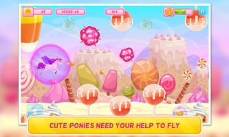 Poney dans Candy World: Jeu d'arcade: gratuit capture d'écran 1