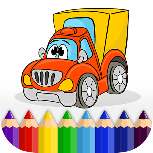 Livro de coloração com carros