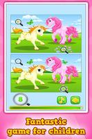 Pony dan Unicorn : Temukan Perbedaan *Game gratis poster