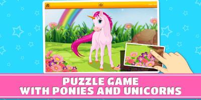Pony & Unicorn Puzzle Game poster