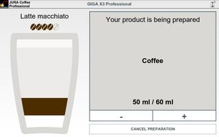 JURA Coffee Professional screenshot 1