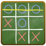 Tic Tac Toe on blackboard