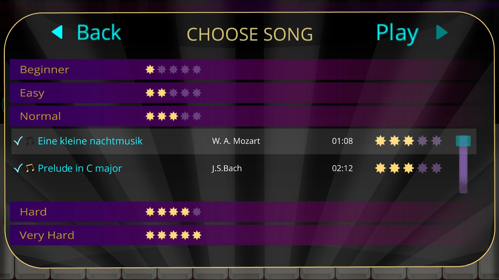 Beginner Player. Тест лучший музыка игры. Chose a Song. Begin Playback.