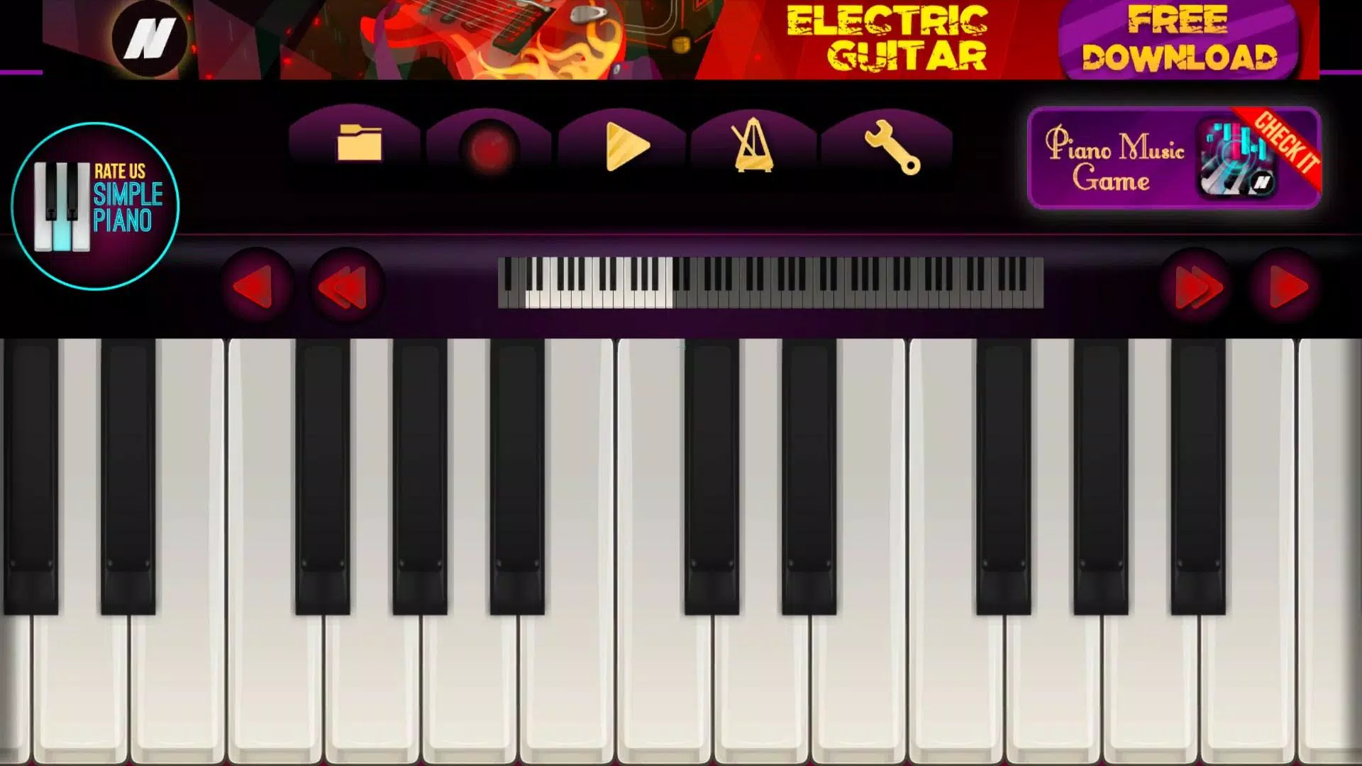 Piano Virtual, Aplicações de download da Nintendo Switch, Jogos