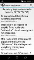 2 Schermata Kto dzwonił? Usługa serwisu numer.zastrzezony.pl