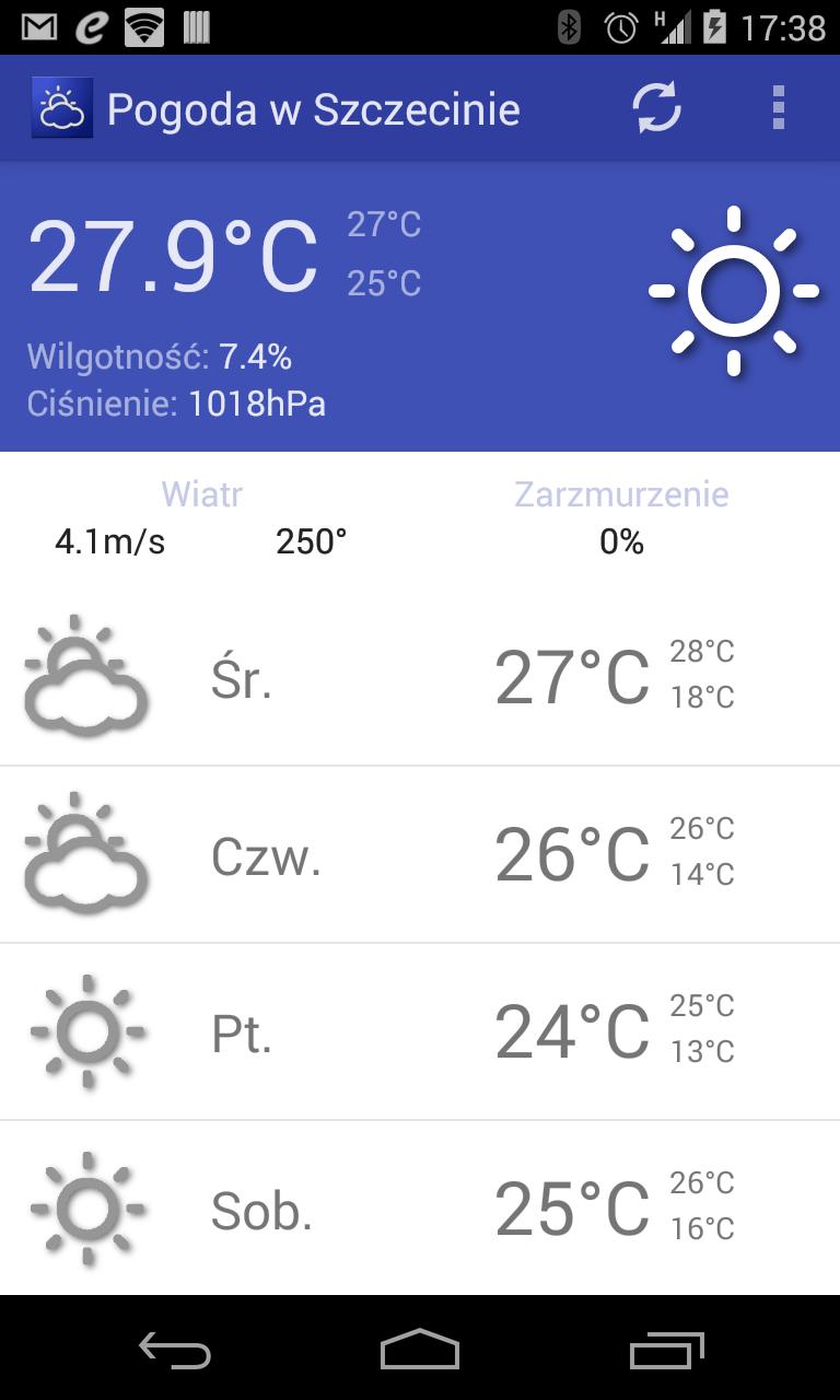 Weather in Szczecin for Android - APK Download