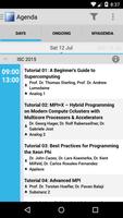 ISC 2015 Agenda App imagem de tela 1
