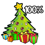 Christmas tree Battery Widget icône