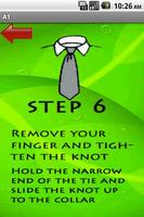 How to tie a tie poster