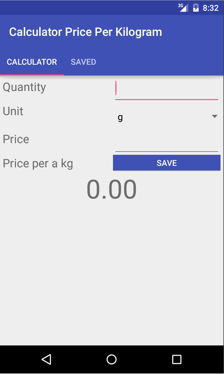 Calculator Price per kg/liter APK for Android Download
