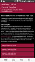 Plano Revisões Moto Honda PCX poster